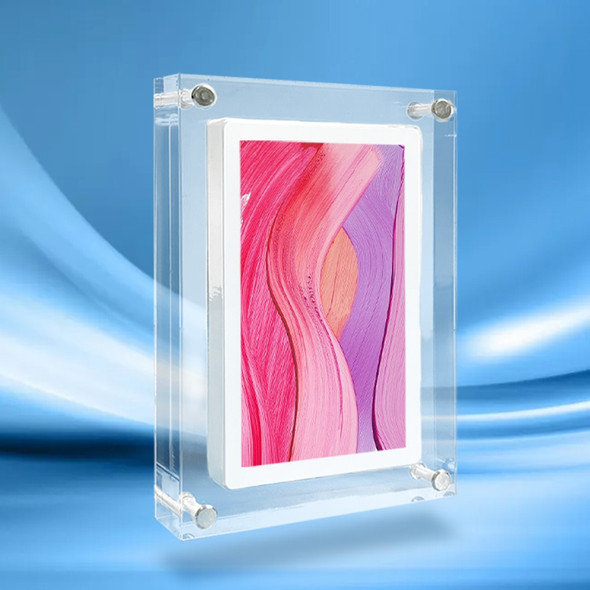 Cuttest Gift Acrylic Digital Photo Frame 5 Inch 1000mah Vertical