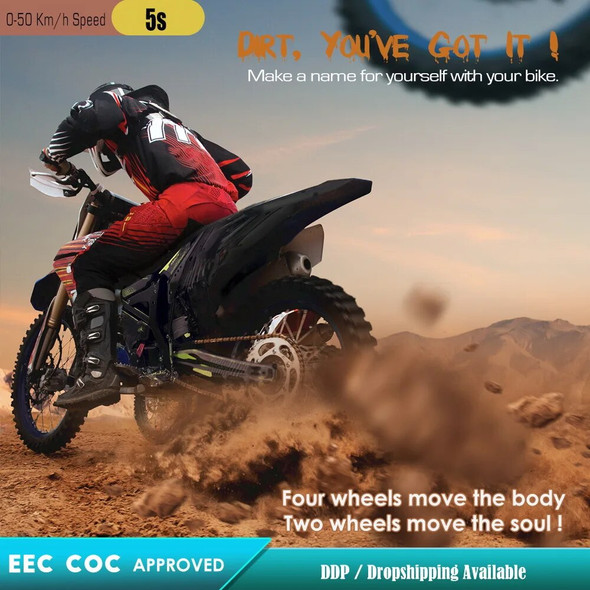 ST 2023 New High Quality Off Road 20000W72V Electric Dirt Bike For Adults Top Speed 130 KM/H