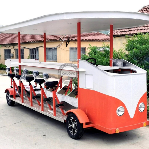 Four Wheel Pedal Electric Bar Beer Bicycle Tandem Bike For Sale Pubs Crawls Group Can Seat 13 Passengers Four Wheel Pedal Electric Bar Beer Bicycle Tandem Bike For Sale Pubs Crawls Group Can Seat 13 Passengers