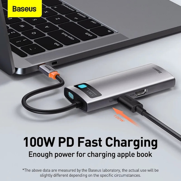 Baseus USB C HUB USB 3.0 3 0 Type C Multi HUB for Macbook Pro Air Surface Pro 7 USB Ethernet Network HUB Dock Station Splitter