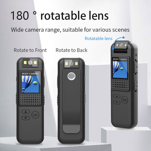 OULU Mini HD 1080P 0.85Inch Screen Camcorder With Microphone 180° OULU Mini HD 1080P 0.85Inch Screen Camcorder With Microphone 180°