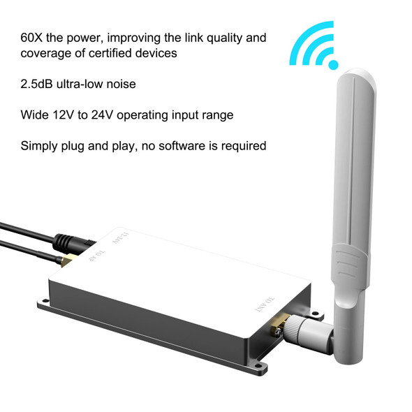 EDUP Bidirection 20W 5.8G WiFi Repeater Dual Gain WiFi Amplifier or 10W Full WiFi Signal Booster Wireless Extender for Drone EDUP Bidirection 20W 5.8G WiFi Repeater Dual Gain WiFi Amplifier or 10W Full WiFi Signal Booster Wireless Extender for Drone