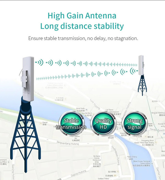 300Mbps Outdoor WiFi Bridge Signal Booster Amplifier 2.4Ghz 1-5km Extender 14dBi High Gain Wifi Receiver For IP Camera Projects 300Mbps Outdoor WiFi Bridge Signal Booster Amplifier 2.4Ghz 1-5km Extender 14dBi High Gain Wifi Receiver For IP Camera Projects