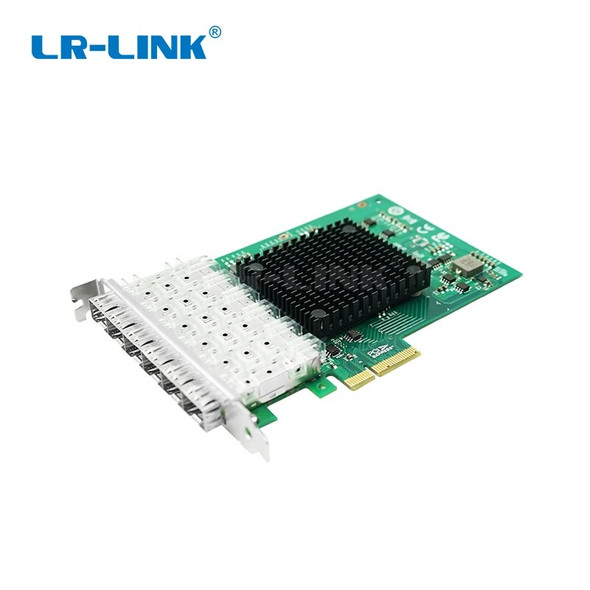 LR-LINK 1006PF-6SFP Gigabit Fiber Optical Ethernet Lan Server Adapter 1Gb PCI Express x4 Six-Port Network Card Intel I350 NIC