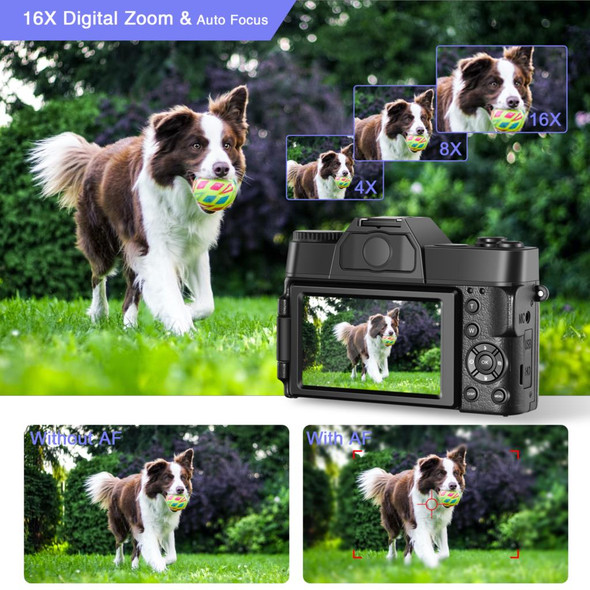 Digital Camera 48MP 4K Camera Vlogging Camera for YouTube 60FPS Auto