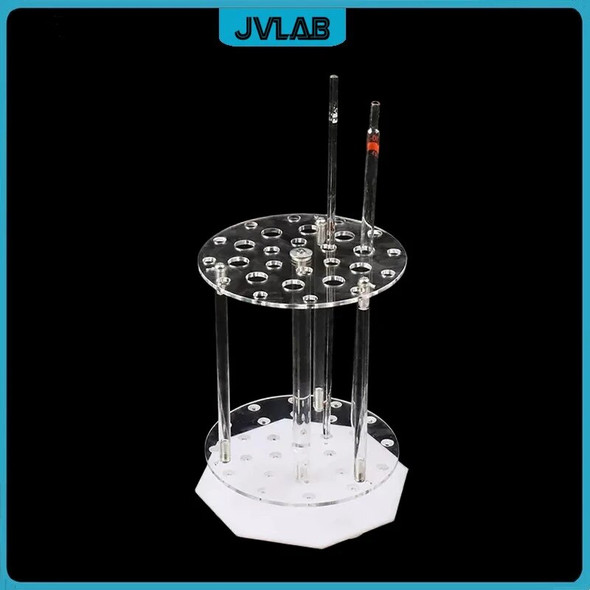 Plexiglass Rack Pipette Straw Holder Circular Laboratory Pipettor Holder PMMA Stand 32 Wells Hole Diameter 11 12 16mm