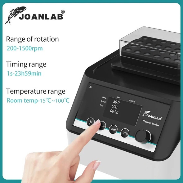 JOANLAB Dry Bath Incubator Shaker Digital Display Heating Lab Constant Temperature Heater 0.2/1.5/2/15/50ml Centrifuge Tube