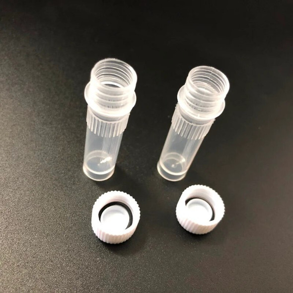 500Pcs/Lot 1ml Cryovial 10mm×40mm PP Cryogenic Vials Can Stand on Laboratory Cryogenic Vials with Washer