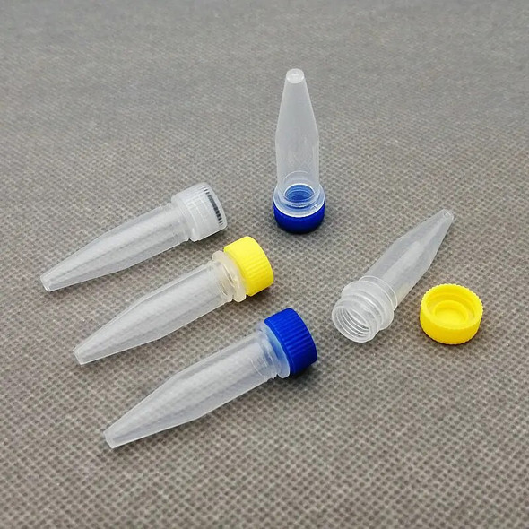 500pcs/lot 1.5ml Laboratory plastic Screw cap freezing tube with silicone gasket v-bottom cryovial,ink Subpackage vial