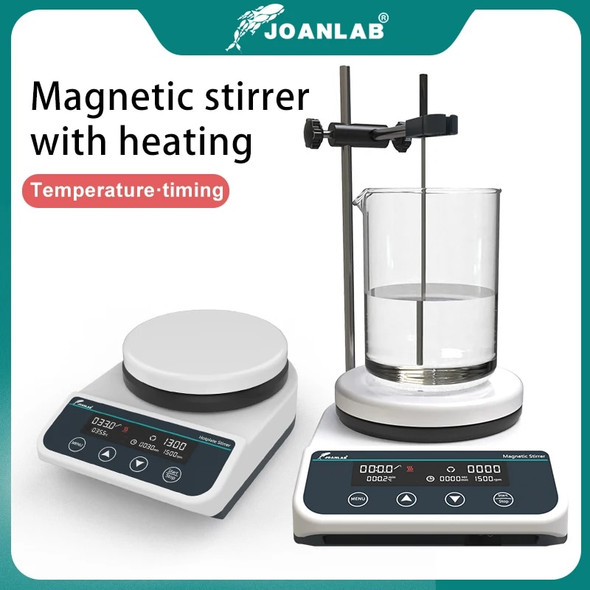 JOANLAB Official Store Hot Plate Magnetic Stirrer Laboratory Stirrer Magnetic Mixer Heating Thermostatic With Stir Bar 220V 3L JOANLAB Official Store Hot Plate Magnetic Stirrer Laboratory Stirrer Magnetic Mixer Heating Thermostatic With Stir Bar 220V 3L