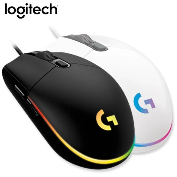 Logitech G102 Second-generation Ergonomic Gaming Mouse 6-button 8000 DPI Wired Gaming Mouse RGB Backlit Gaming, Suitable for PC