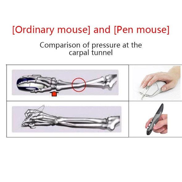 UTHAI New 2.4G Wireless Mouse Pen Personality Creative Vertical Pen-Shaped Stylus Battery Mouse Suitable For PC And Laptop Mice