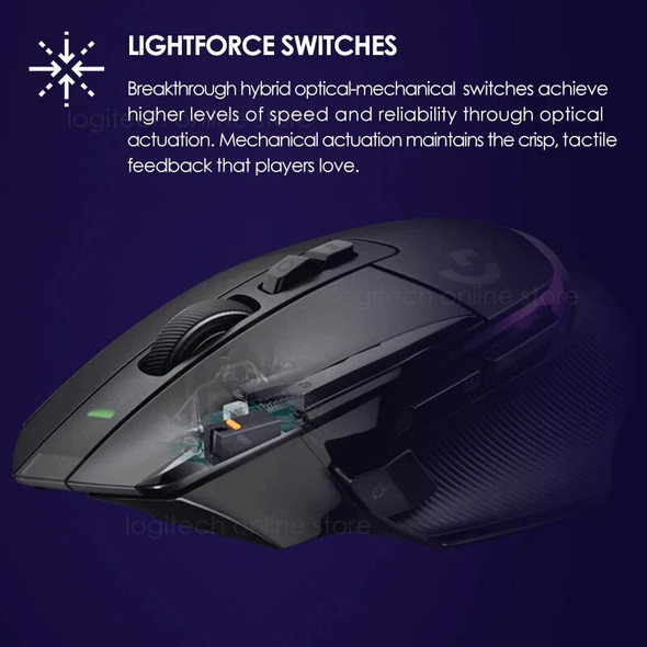 Logitech G502 X Plus Wireless Professional Gaming Mouse 25600DPI Adjustable Programming RGB Light USB-C Recharge Mouse for Game Logitech G502 X Plus Wireless Professional Gaming Mouse 25600DPI Adjustable Programming RGB Light USB-C Recharge Mouse for Game