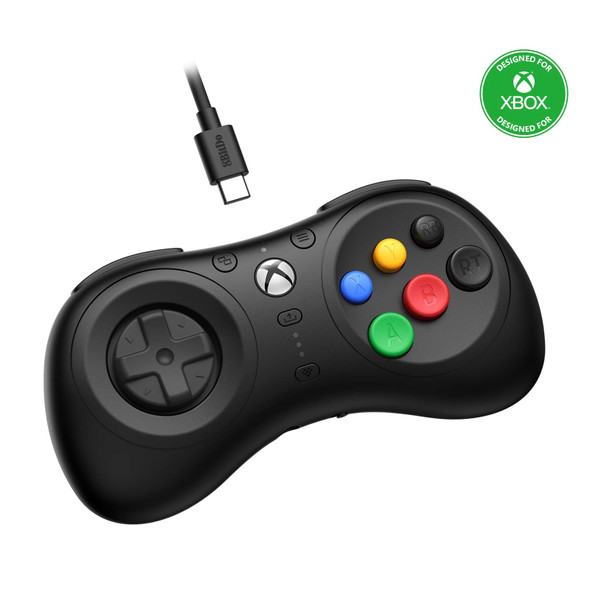 8Bitdo M30 Wired Gamepad Game Controller for Xbox Series X/S, Xbox One, Windows with 6-Button Layout Game Console Accessories