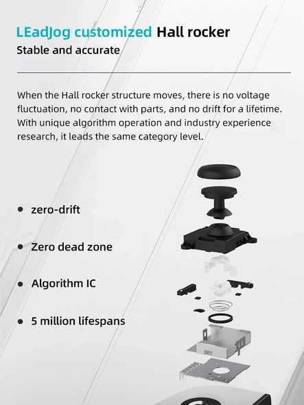 Leadjoy Storm Eyes M1C Mobile Gaming Controller for Type-C Android and iPhone 15 with Hall Effect Sticks Remote Play Xbox Cloud