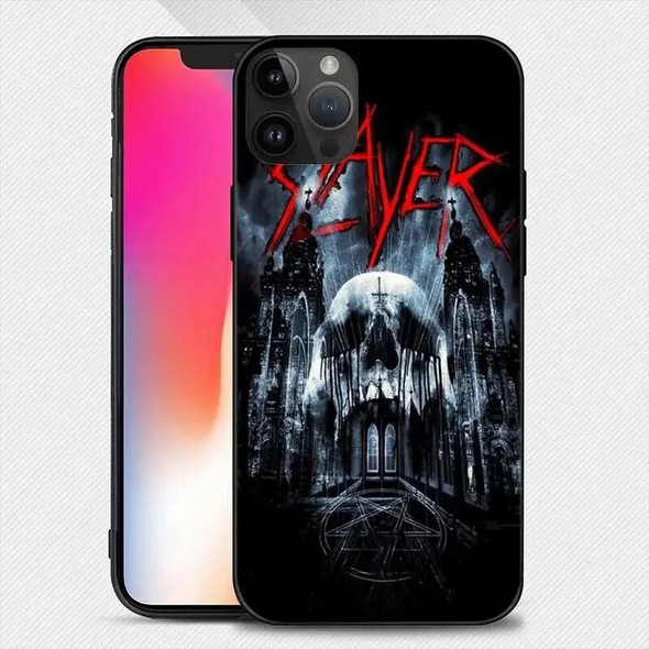 Slayer Heavy Metal Rock Band Phone Case For iphone 14 13 12 11 Pro Max Mini X 7 8 Soft Case