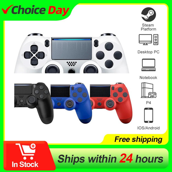 Controller For PS4 Pro Slim Joystick Gamepad Bluetooth Wireless For Sony PlayStation 4 Joypad PC Game Console Joypad IOS Android Controller For PS4 Pro Slim Joystick Gamepad Bluetooth Wireless For Sony PlayStation 4 Joypad PC Game Console Joypad IOS Android