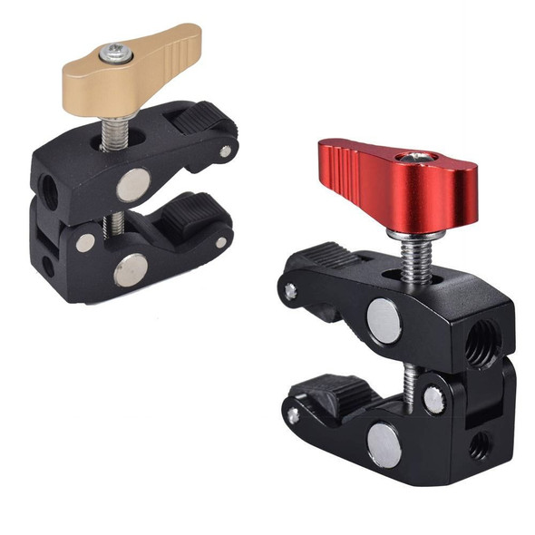 Super Clamp with 1/4 and 3/8 Thread for Cameras Durable Monitor Crab