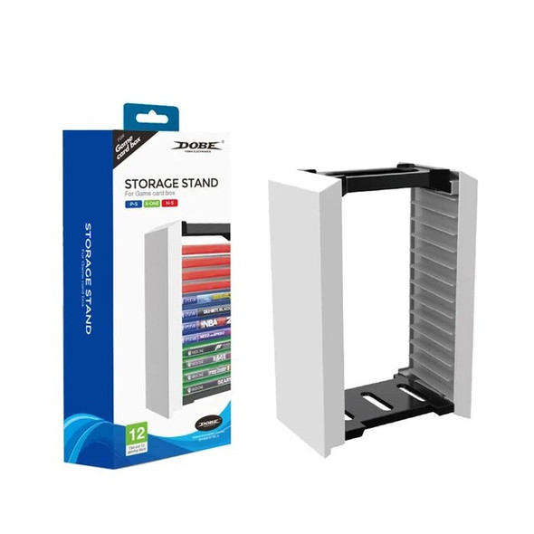 For Ps5 Playstation 12 Game Discs Blu-Ray Video Game Disk Case Universal Holder Storage Box Stand Game Disk Tower Vertical Stand