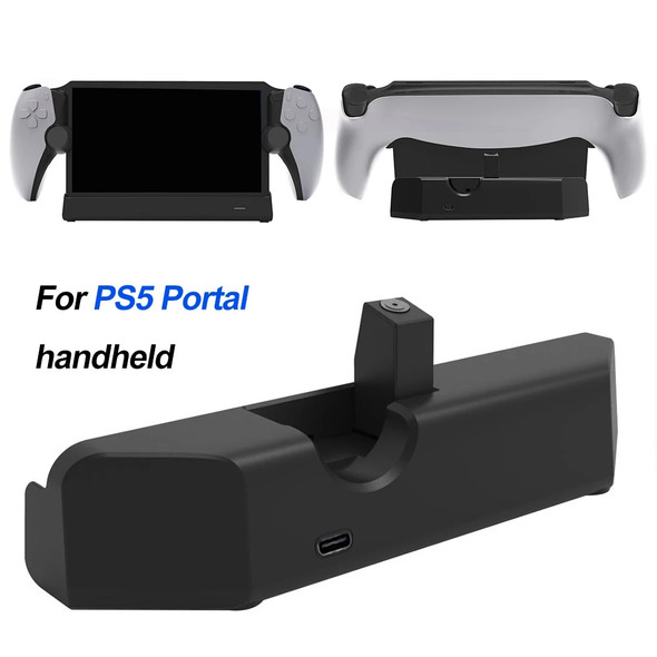 For PS5 Portal Charging Dock Streaming Handheld Type-C Charging Stand with LED Indicator Charger Station For Playstation Portal