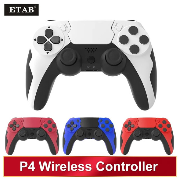 New Wireless Controller Bluetooth Gamepad Double Vibration 6Axis Joypad With Touchpad Microphone Earphone Port For PS4 PS3 PC