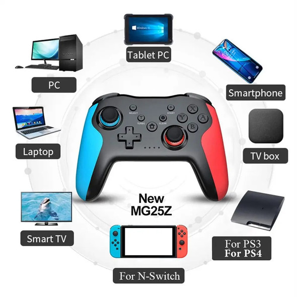 GAMINJA MG25Z Wireless Controller Bluetooth Gamepad For Nintendo Switch PS3 PC Joystick Dual Vibration Gamepad Lag Free