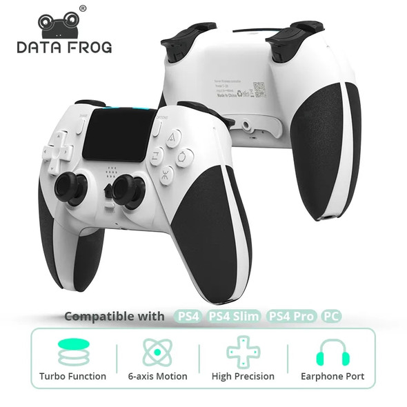 DATA FROG Bluetooth-compatible Wireless Controller For PS4 Gamepad For PC Joystick For PS4/PS4 Pro/PS4 Slim Game Console DATA FROG Bluetooth-compatible Wireless Controller For PS4 Gamepad For PC Joystick For PS4/PS4 Pro/PS4 Slim Game Console
