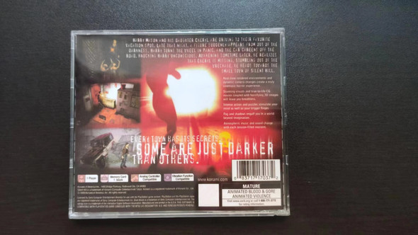 PS1 Silent Hill With Manual Copy Disc Game Black Bottom Unlock Console Station 1 Retro Optical Driver Video Game Parts