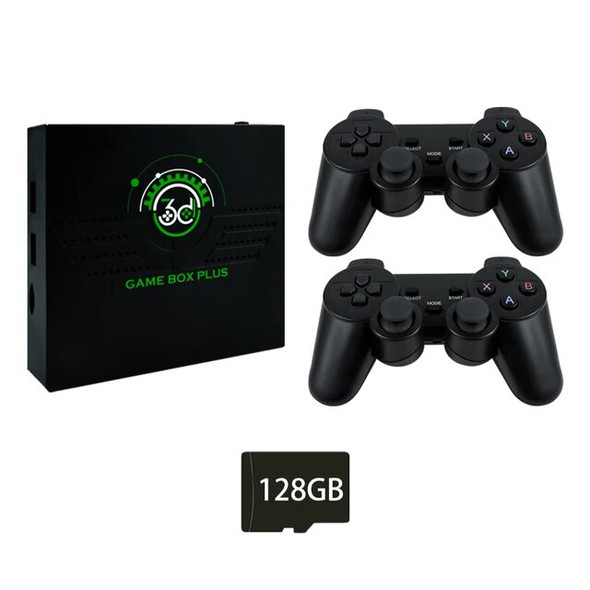 Powkiddy V6 Retro Game 2.4G Wireless Game Tv Box PS1 Family 4K HD Portable Video Game Console Support Multiplayer 10000 Games