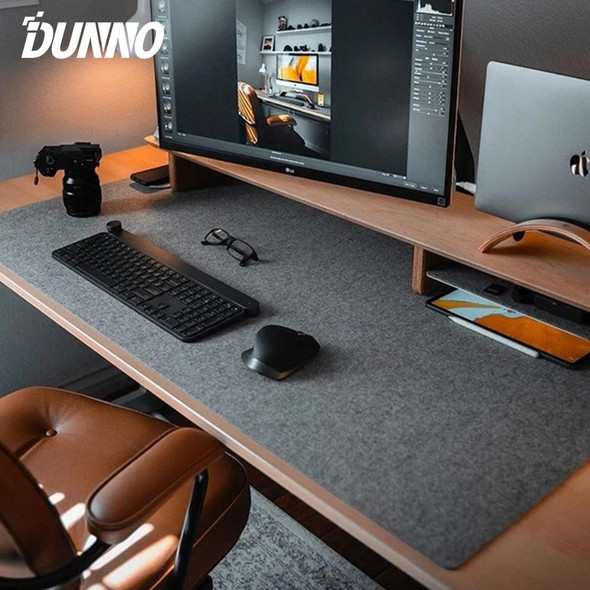 Premium Large Size Wool Felt Mouse Pad - Office Desk Protector Mat Table Laptop Cushion - Non-slip Keyboard Mat for Gaming & Wo Premium Large Size Wool Felt Mouse Pad - Office Desk Protector Mat Table Laptop Cushion - Non-slip Keyboard Mat for Gaming & Wo