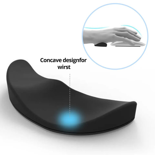 Ergonomic Handguard Mouse Palm Pad Silicon Gel Non-Slip Streamline Wrist Rest Support Mat Computer Mousepad For Office Gaming PC Ergonomic Handguard Mouse Palm Pad Silicon Gel Non-Slip Streamline Wrist Rest Support Mat Computer Mousepad For Office Gaming PC
