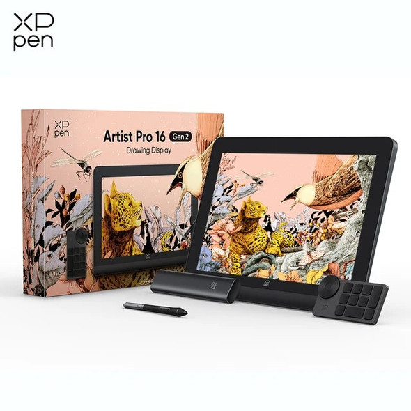 XPPen Artist Pro 14 16K Pressure Levels Graphic Tablet Monitor Free Keyboard Stand Support Tilt Android Windows Mac Eyes Comfort