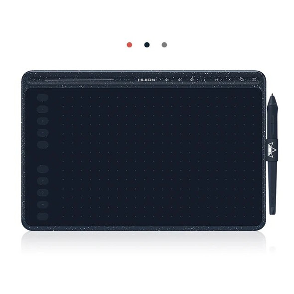Graphics Tablet HS611 Digital Drawing Tablets with Express Keys Touch Bar 8192 Levels Battery-Free Pen Tilt Function