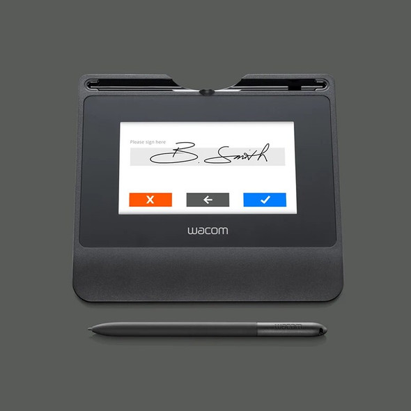 Wacom STU-540 5" Color LCD Signature Pad Tablet Battery-free Pen 1024 Levels for Business