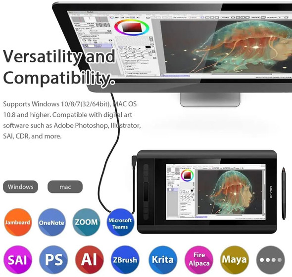 XP-PEN Artist 12 11.6 Inch FHD Drawing Monitor Pen Display Graphic Monitor Graphics Tablet 1920 X 1080 HD IPS Shortcut Keys XP-PEN Artist 12 11.6 Inch FHD Drawing Monitor Pen Display Graphic Monitor Graphics Tablet 1920 X 1080 HD IPS Shortcut Keys