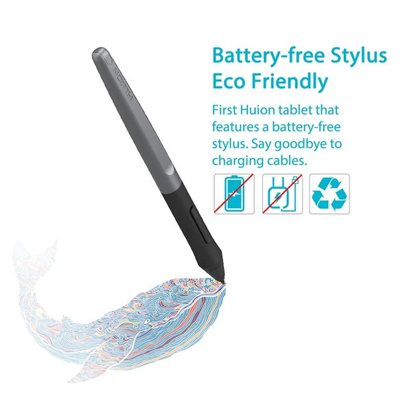 HUION 9 Inch Graphic Tablet H950P 8 Press Keys Digital Drawing Pen Tablet with 8192 Levels Battery-Free Stylus Tilt Function