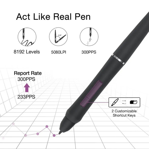 Artisul D16 PRO 15.6 inch Graphic Tablet Digital Drawing Pad Monitor with Shortcut Keys and a Dial 8192 Levels Battery-Free Pen