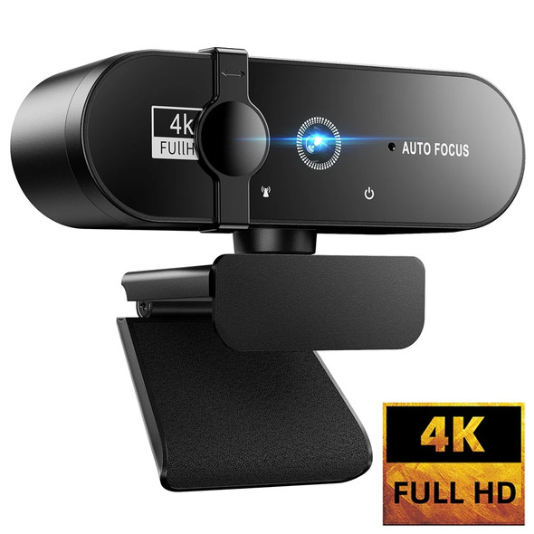 4K Webcam 1080P Mini Camera 2K Full HD Webcam With Microphone Autofocus Web Camera For PC Computer Laptop Online Camera