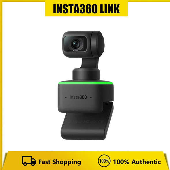 Insta360 Link - 4K Webcam With 1/2&quot；AI Tracking，Sensor, HDR，Gesture Control, Specialized Modes，Noise-Canceling Microphones