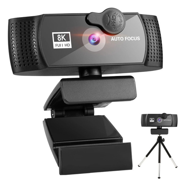 8K Webcam 4K 1080P Full HD Web Camera Auto Focus With Microphone USB Plug Web Cam For PC Computer Laptop Video Mini Camera