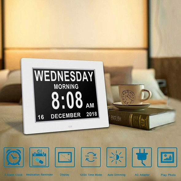 Clock Calendar Digital Photo Frame | Digital Day Clock Led Calendar -