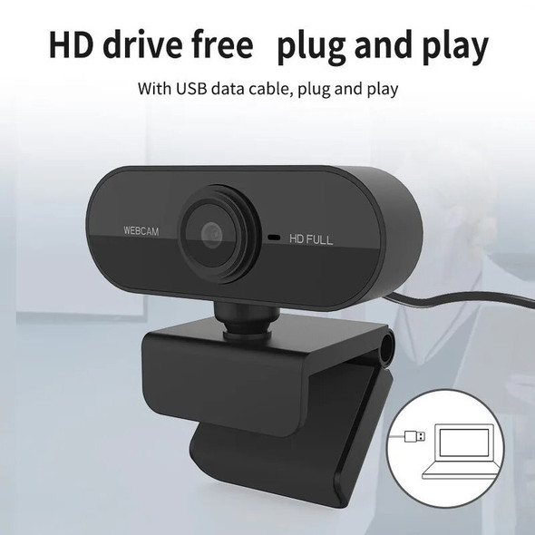 20 pcs/lot USB Webcam Rotatable 1080P Full HD Web Camera With Built-in Microphone For Computer