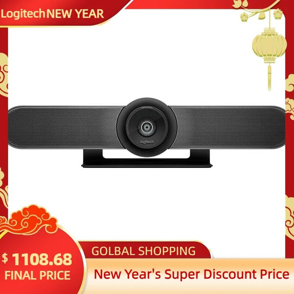 Logitech CC4000e 4K HD Webcam Business Video Conference Anchor Broadcast Wide Angle + Extended Speaker