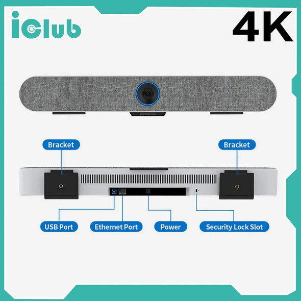 4K AI Face Track Webcam Plug And Play All in One Video Conference Webcam with Speaker Wireless Soundbar Microphone and Speakers 4K AI Face Track Webcam Plug And Play All in One Video Conference Webcam with Speaker Wireless Soundbar Microphone and Speakers