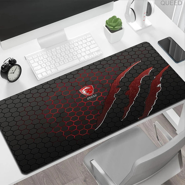 Gaming Mouse Pad XXL Colorful Anime M-MSI Mousepad Desk Mat Pc Accessories Fashion Rubber Mause Pads Keyboard Mice Deskmat Gamer