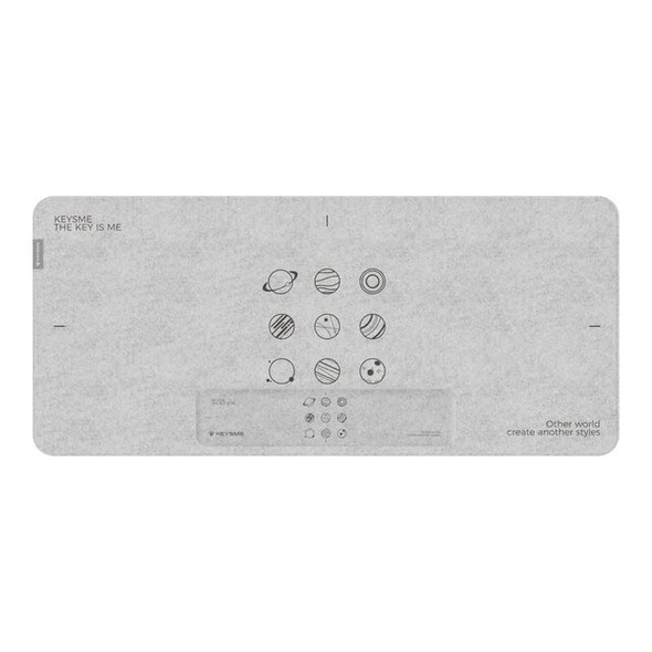 KeysMe Mousepad For Keyboard Mouse Pad Gamer Esports Elements Silicone Anti-slip Mice Pad Desktop Computer Laptop Accessories