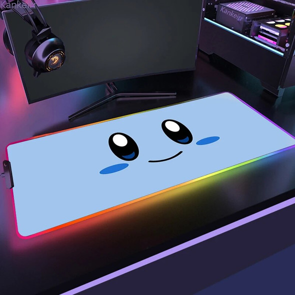 K-Kirbys Mousepad Anime Mouse Pad Backlight RGB Pc Gamer Accessories Desk Mat Keyboard Mats Gaming Large Extended Backlit Mice K-Kirbys Mousepad Anime Mouse Pad Backlight RGB Pc Gamer Accessories Desk Mat Keyboard Mats Gaming Large Extended Backlit Mice
