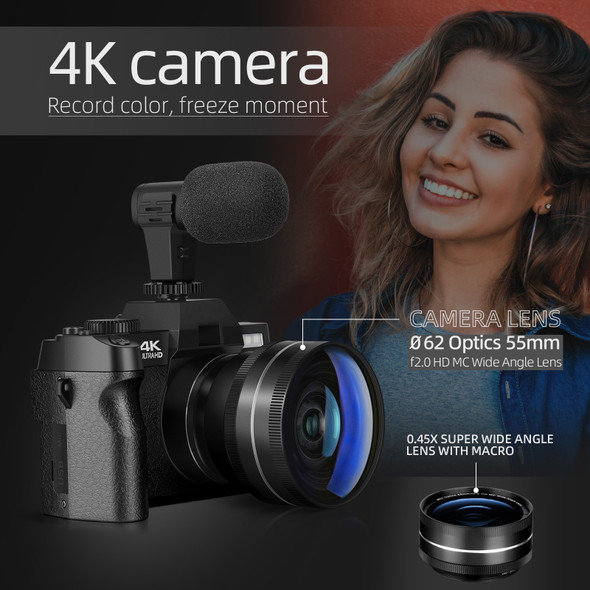 G-anica ,digital Camera For Photography And Video, 4k 48mp Vlogging