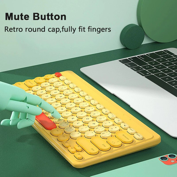 2.4G Wireless Keyboard Mouse Set USB 79 Keycaps Mute Mini Wireless Gaming Keyboard Mouse Combo For Kit PC Gamer Computer Laptop