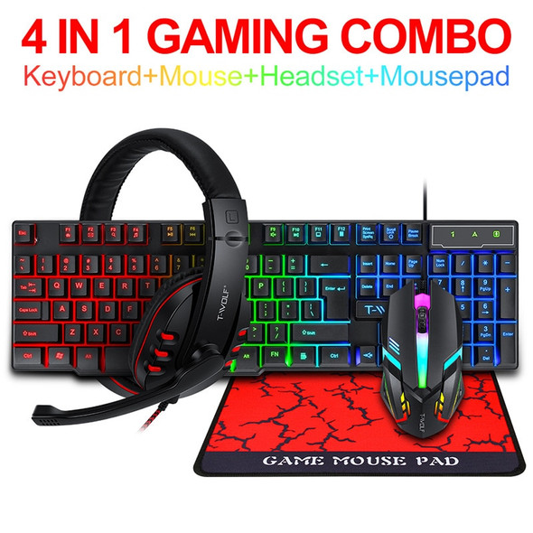 Spanish Keyboard Mouse Headset Mousepad Set Mechanical Feel Game 104 Keys Keyboards 1200DPI Mice Headphone Combos for PC Gamer Spanish Keyboard Mouse Headset Mousepad Set Mechanical Feel Game 104 Keys Keyboards 1200DPI Mice Headphone Combos for PC Gamer